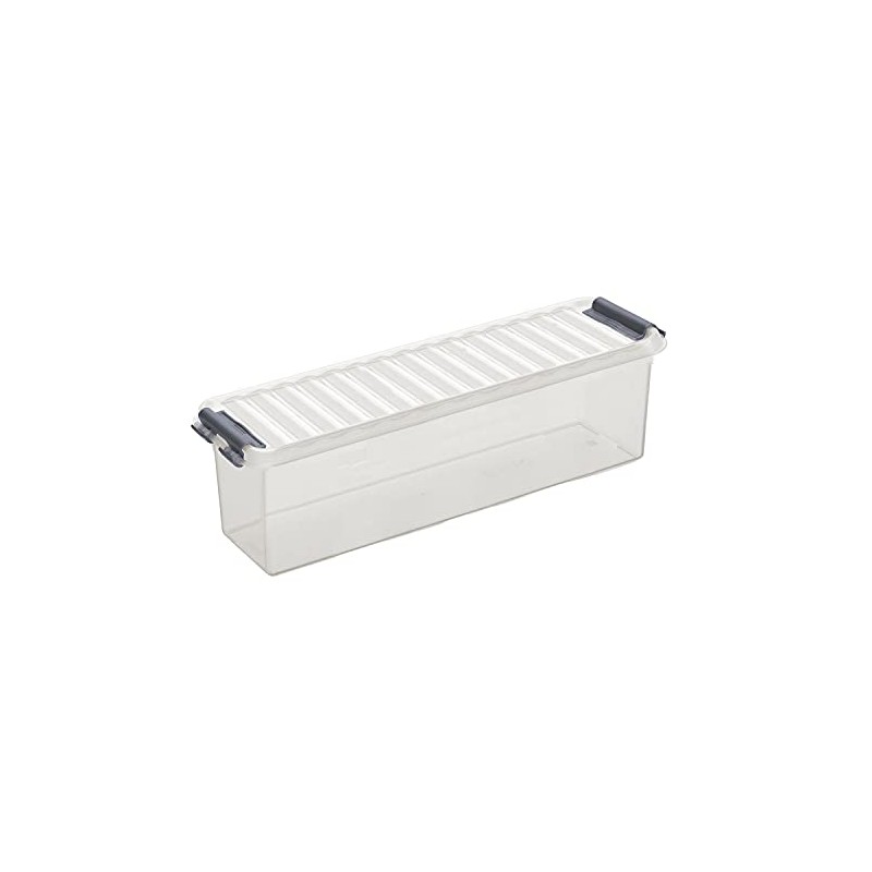 Sunware Q-Line Storage Box, Transparent Metallic, One Size