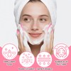 MUiiGOOD 2pcs Silicone Face Scrubber Round Pads Face Mask Brush