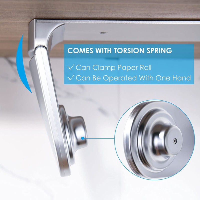 simpletome ONE Hand Tear Paper Towel Holder Under Cabinet Adhesive