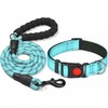 haapaw Reflective Dog Collar Padded with Soft Neoprene Breathable Adjustable