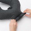 MUJI 84475498 Soft Neck Cushion, Dark Gray, Approx. 13.4 x
