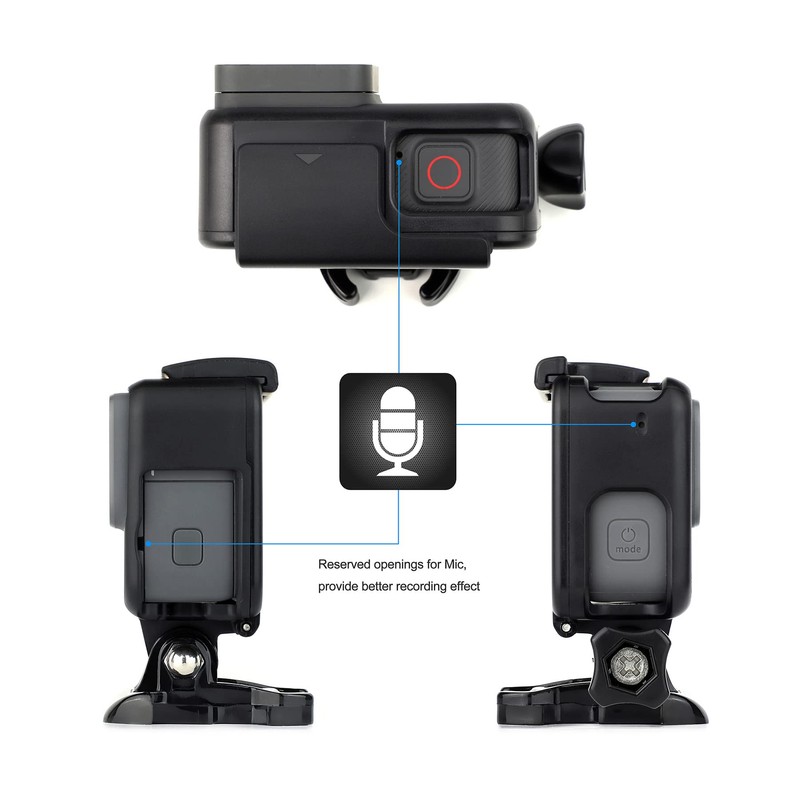 GEPULY Frame Mount Housing Case for GoPro Hero 7 Black/Silver/White,