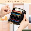 imeetu RFID Credit Card Holder, Small Leather Zipper Card Case
