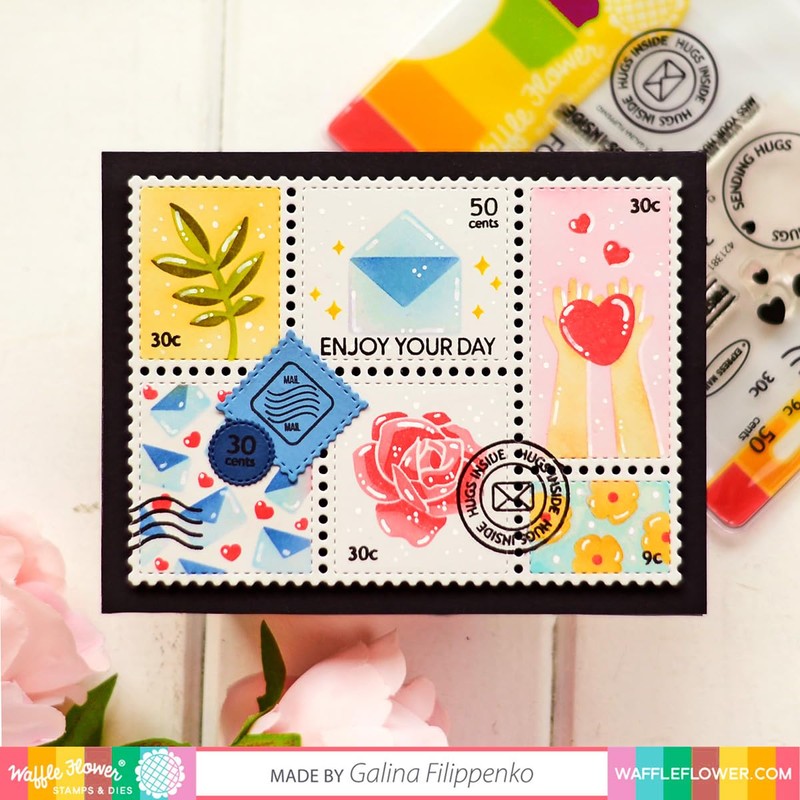 Waffle Flower Postage Collage Bundle