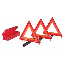 Cortina Triangle Warning Kit, 18 in, Red/Hi-Viz Orange