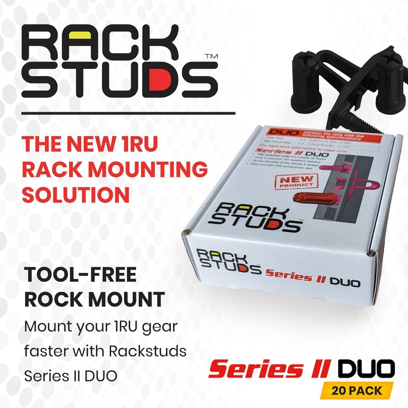 DUO20 1RU Series II Rack Mount Solution - Effortless Alternative