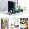 1 Pair Crystal Bookends with 80mm Clear Diamond, L Shaped