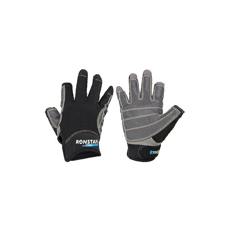 Ronstan Sticky Race Glove 3 Finger, Black, M