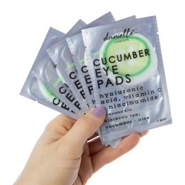 Danielle Creations Soothe and Refresh Cucumber Eye Treatment Mask Pads with Hyaluronic Acid, Vitamin C & Niacinamide For All Skin Types