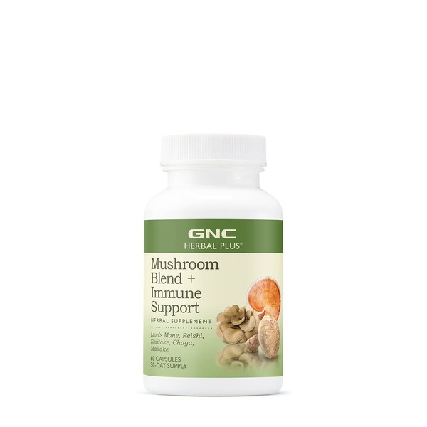 GNC Herbal Plus Mushroom Blend Plus Immune Support | | 60 Capsules