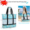 Octsky Beach Bags with Cooler Women Beach Tote Bag Waterproof