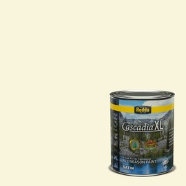 Rodda Paint CASCADIA XL Exterior Satin Paint & Primer in One, Quart, Fresh Cream