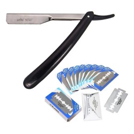 Aashta PR-1901 Navaja Para Barbero razurar peluquero color negro