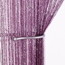 John Aird Jazz Glitter String Curtain Panel (Lilac)