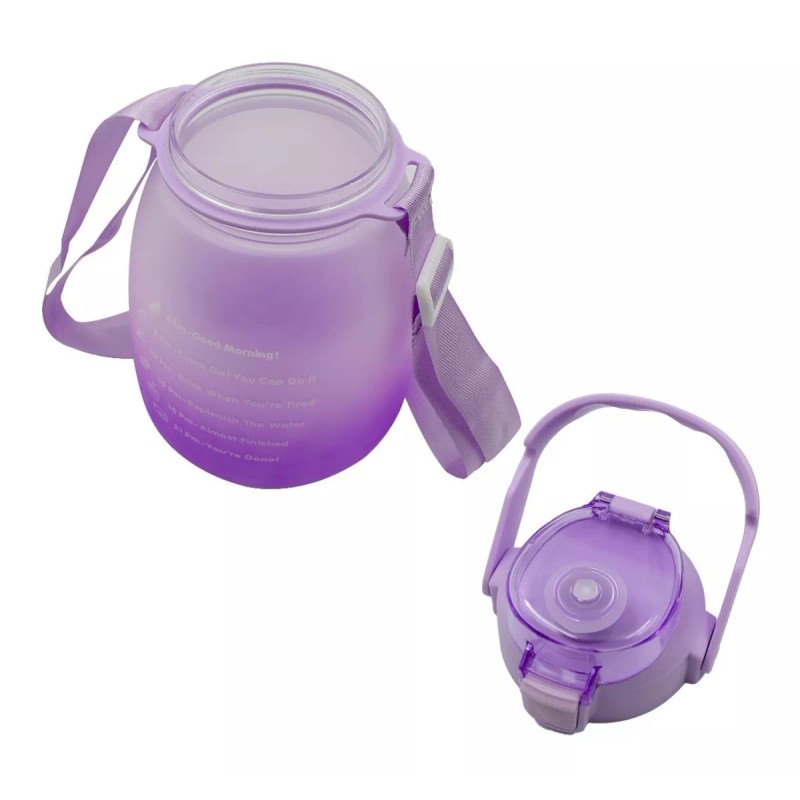 Maíz Botella Cilindro Agua Deportiva Motivacional Multicolor 1.3l