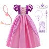 Lito Angels Princess Rapunzel Costumes Fancy Dress Up with Accessories
