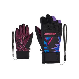Ziener Primaloft LANUS AS Children's Ski Gloves / Winter Sports Waterproof Breathable Trendy Purple 6