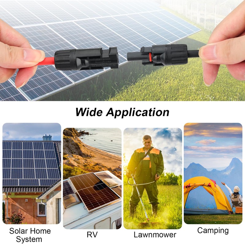 LEPITERY Solar Connectors Y Branch Parallel Adapter 30A Cable 1