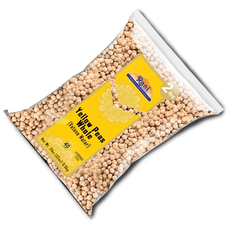 Rani Yellow Peas Whole, Dried (Vatana, Matar) 32oz (2lbs) 908g