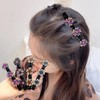 BAIYSFFG 4Pcs Sparkling Crystal Stone Braided Hair Clips,2024 New Rhinestone