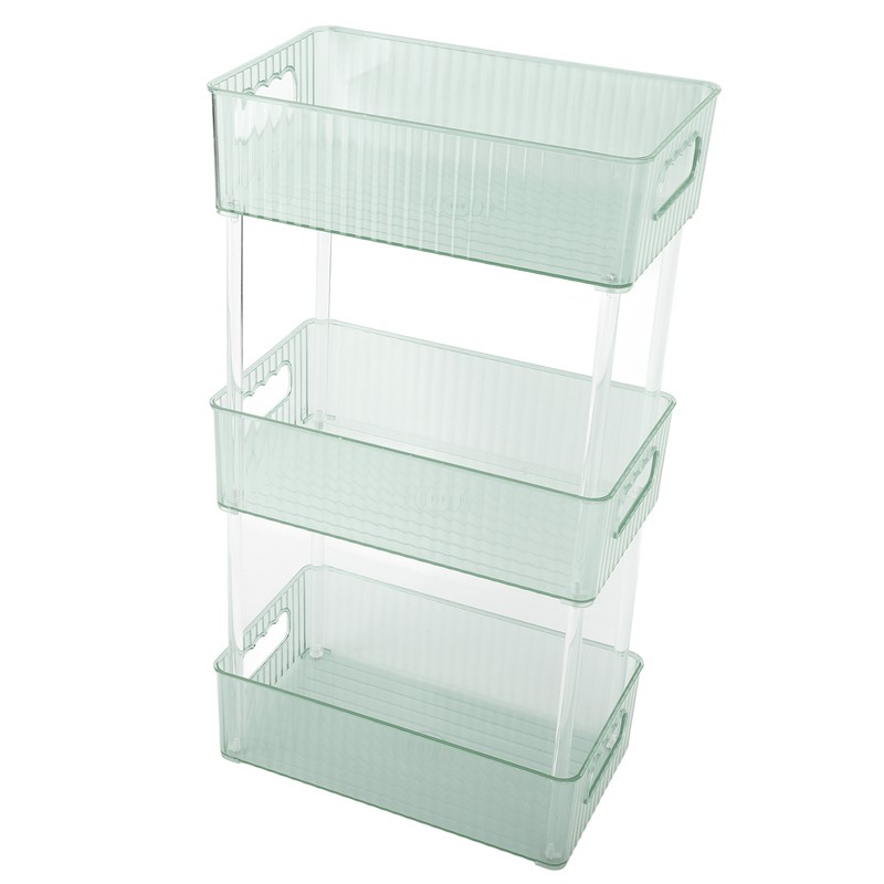 Acrylic Bathroom Storage Rack 3 Tiers Bathroom Counter Organizer Countertop