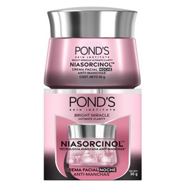 PONDS Crema Facial Antimanchas Noche Bright Miracle Ultimate Clarity con Niasorcinol, uso de noche para una piel luminosa y tono uniforme 50 g        