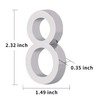 Self Adhesive Mailbox Numbers, Door Address Number Stickers for Office