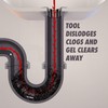 Drano Gel Drain Clog Remover and Cleaner 16oz and Snake