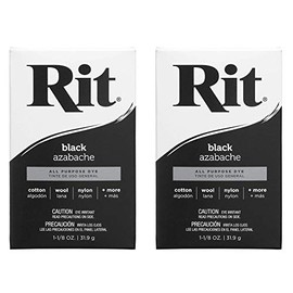 Rit, Black Purpose Powder Dye, 1-1/8 oz (Тwo Рack)