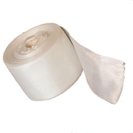 Fiberglass Cloth Roll Non Adhesive Woven Fiberglass Cloth Mesh Strip E-Glass Fiber Fabric Plain Weave Fiberglass Cloth for Reinforced Repair Winding, Seams, Boat, Molding (2 in x 99 FT)