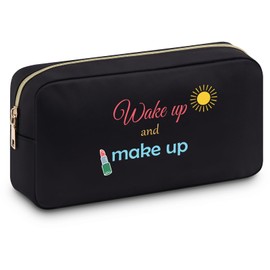 Makeup Lover Cosmetic Bag Makeup Artist Gift for Women Beautician Gift Make up Themed Gift Pouches for Women Christmas Birthday Graduation Gift for Friend Sister Mom Colleague Lover Employee