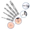 COMOWARE Stubby Drill Bit Set for Metal, 5pcs HSS M2