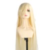 Women Long Blonde Wig with Bangs Synthetic Secure Fit Heat