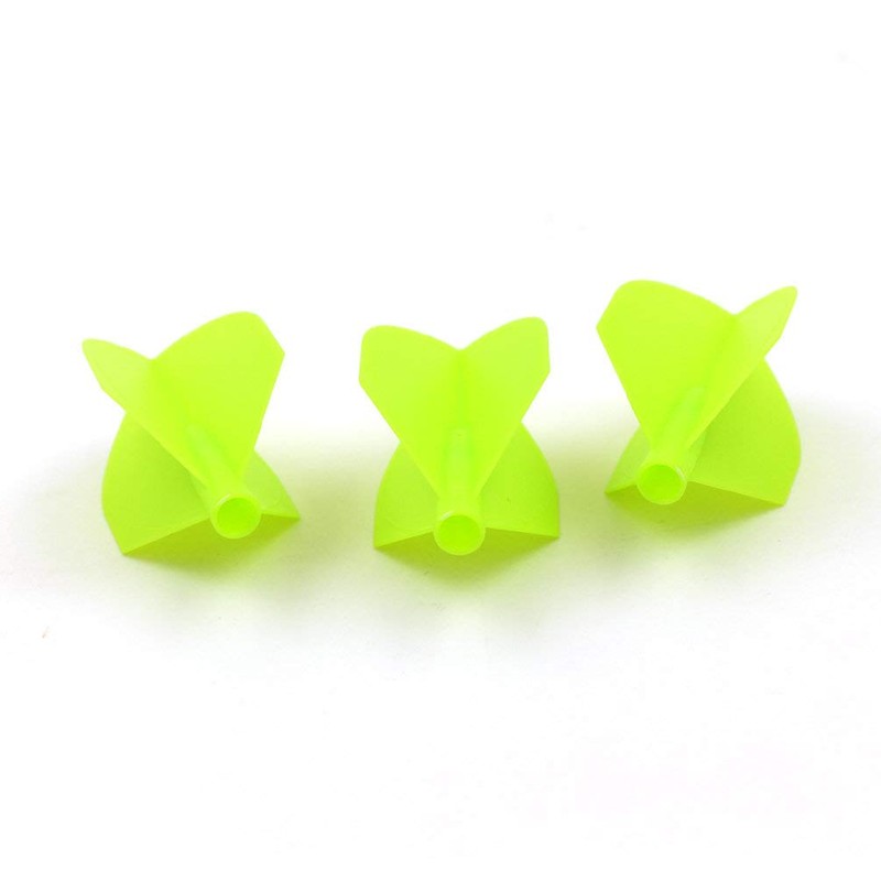 CUESOUL TERO AK4 Green Dart Flights Shield Shape Set of