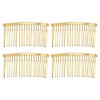 VOCOSTE Pack of 4 Anti-Slip Hair Side Combs Accessories Metal