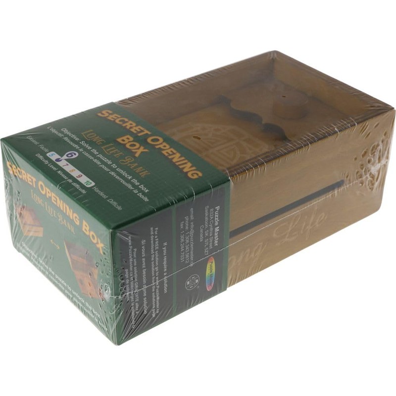 Puzzle Master Secret Opening Box - Long Life Bank