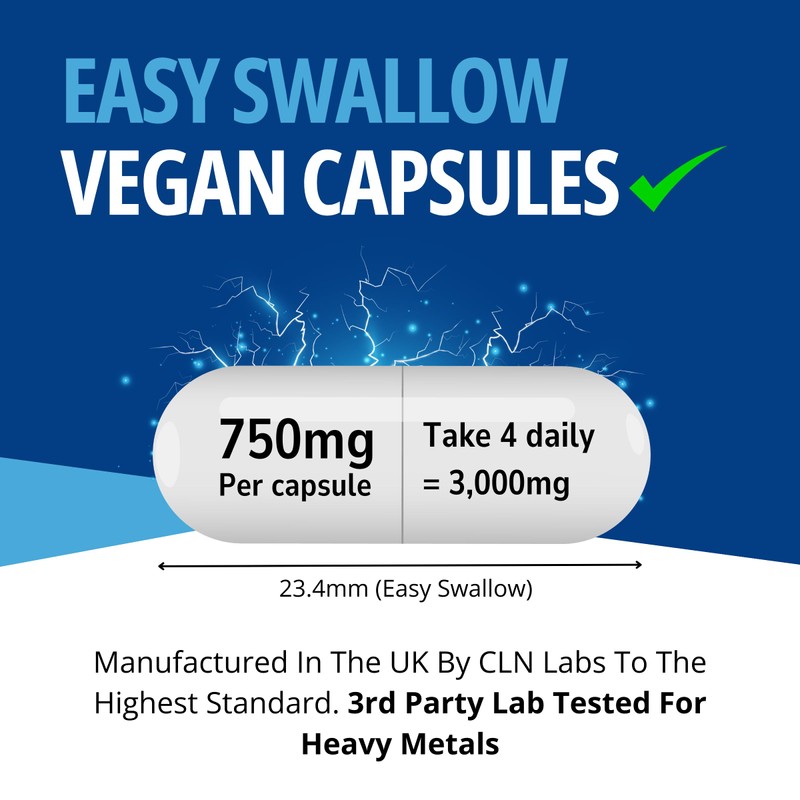 Creatine Monohydrate Capsules | 120 Capsules | 3000mg Per Serving