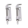2x Stainless Steel Spring Loaded Latch Faster Locking Bolt Lock