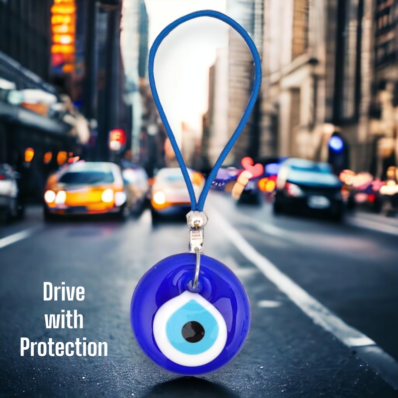 Erbulus Turkish Blue Evil Eye Car Hanging Ornament - Evil