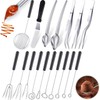 Yoande 17 Pieces Candy Dipping Tools Set Culinary Decorating Spoons