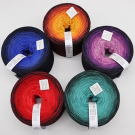 Bobbel Spectrum Black Outer 267 g 1000 m Knitting Crochet Colour Gradient Yarn (Spectrum 287)