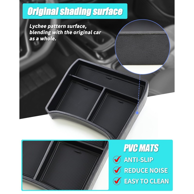Lower Center Console Organizer for VW ID4 2022 Accessories, Lower