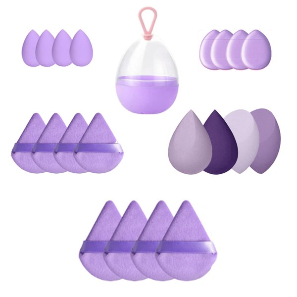 HAPVITAL 21 Pcs Multifunctional Makeup Puff Foundation Sponge Foundation Sponge