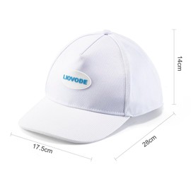 LIOVODE Unisex LED Hat, 7 Colors Baseball Cap Light Up with Fiber Optic Luminous USB Charge Costume Party Hat for Men Women (White)