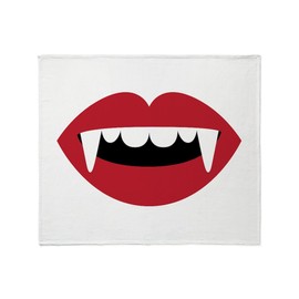 CafePress Vampire Teeth Throw Blanket Super Soft Fleece Plush Throw Blanket, 60"x50"