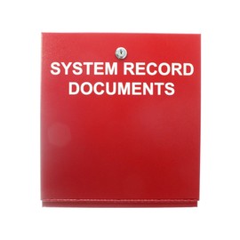 Space Age Electronics SSU00689 SRD System Record Documents, Locking, Red