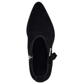 Nine West Women's LEMONE Ankle Boot, Black Suede 001, 8