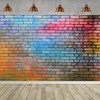 2.4 x 1.8 m Photo Background Brick Wall Colourful Brick