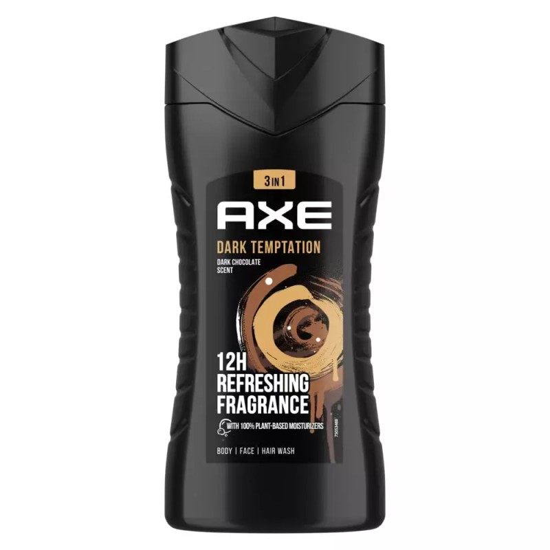 AXE 액스 샤워 젤 8.45온스(250ml) 다크 유혹 3팩 Axe Shower