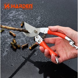 Hand Pruner Garden Shears - Professional Heavy Duty Stainless Steel Bypass Pruner with Safety Lock Bypass Pruning Shears